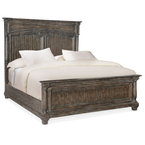 Traditions Rich Brown California King Panel Bed, image 1