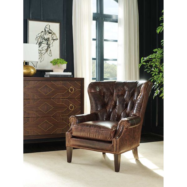 Silverado Walnut Leather Chair, image 3