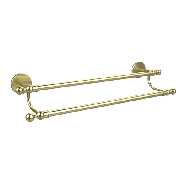 Skyline Collection 30 Inch Double Towel Bar, Satin Brass, image 1