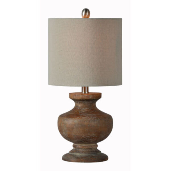 Charlotte Washed Wood One-Light Table Lamp Set of Two, image 1