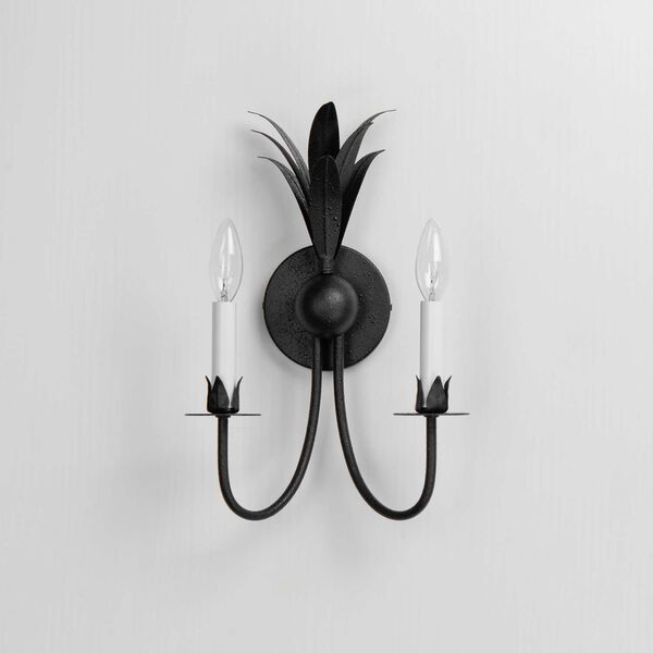 Paloma Anthracite Two-Light Wall Sconce, image 2