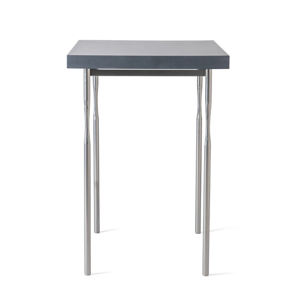 Senza Silver Side Table with Maple Wood Top, image 2
