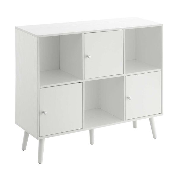 White Three Door Cabinet Console Table, image 4