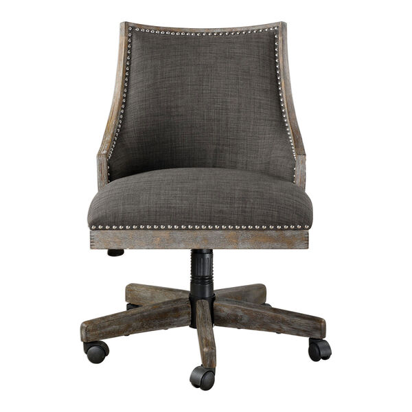 Aidrian Charcoal Desk Chair, image 1