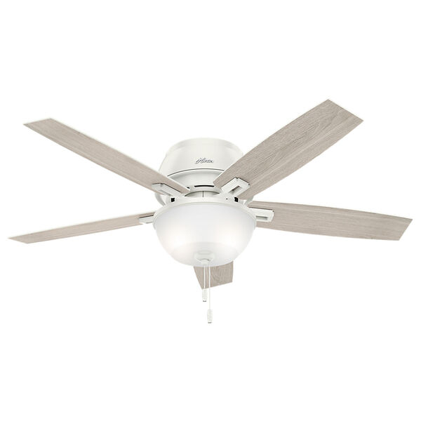 Donegan Fresh White 52-Inch Two-Light LED Ceiling Fan, image 1