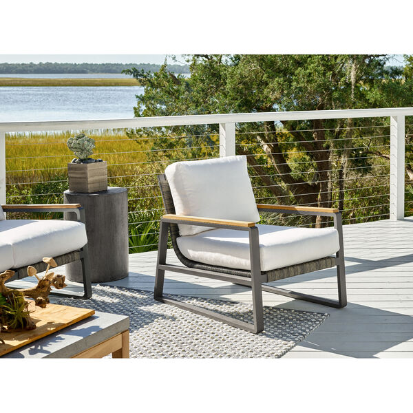 San Clemente Natural Carbon Natural Teak Aluminum  Lounge Chair, image 5