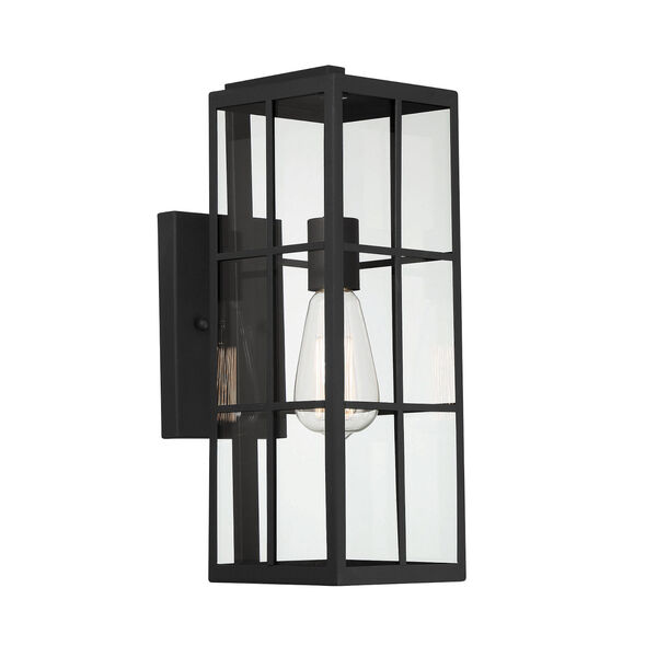 Ericson Matte Black One-Light Outdoor Wall Lantern, image 4