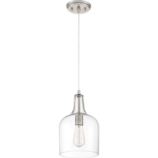 Piccolo Brushed Nickel Eight-Inch One-Light Mini Pendant, image 2