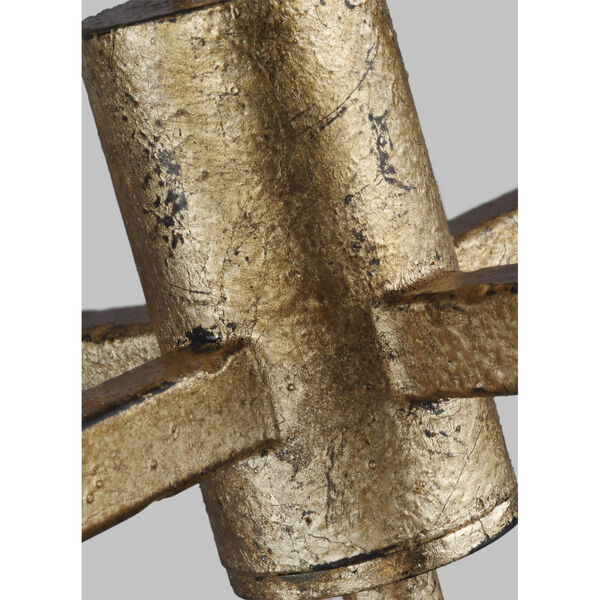 Thayer Antique Gild Eight-Light Chandelier, image 3