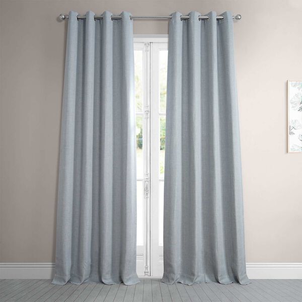 Grey Polyester Blackout Single Panel Curtain 50 x 96, image 1