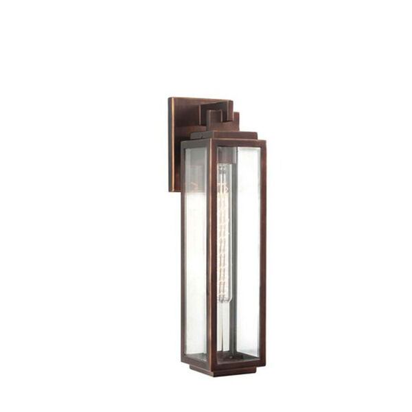 Chester Copper Patina One Light Outdoor Wall Mount, image 1