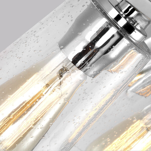 Mercer Chrome 22-Inch Three-Light Bath Light, image 3
