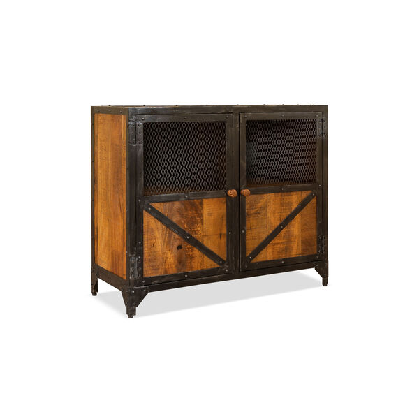 Everest Tawny and Black Door Cabinet, image 1