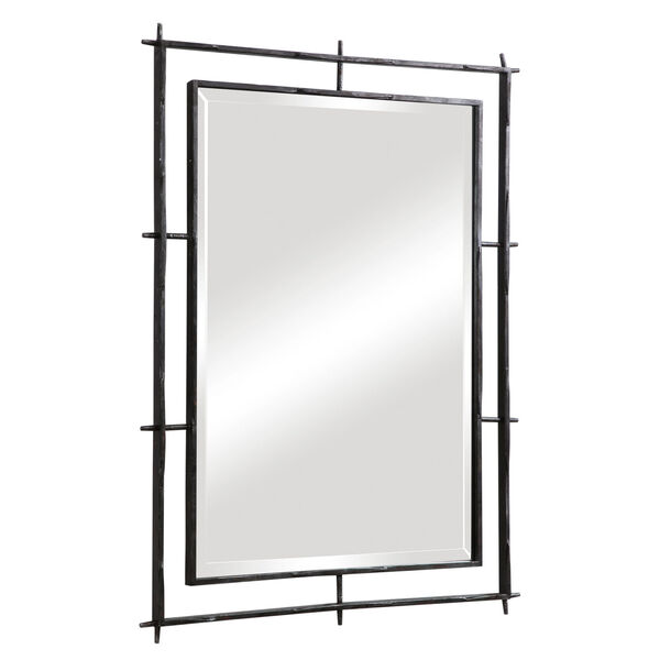 Ironworks Silver 39-Inch Industrial Mirror, image 4