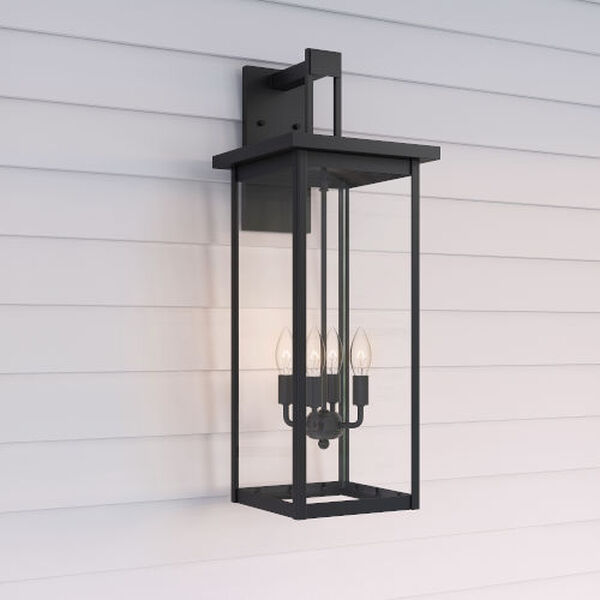 Barkeley Powder Coat Black Four-Light Outdoor Wall Sconce, image 1
