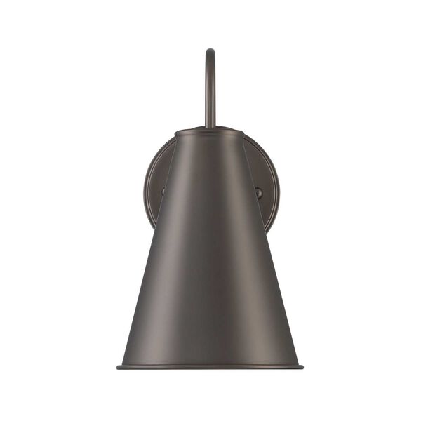 Lincoln Deep Graphite Bronze Off White One-Light Wall Sconce, image 4