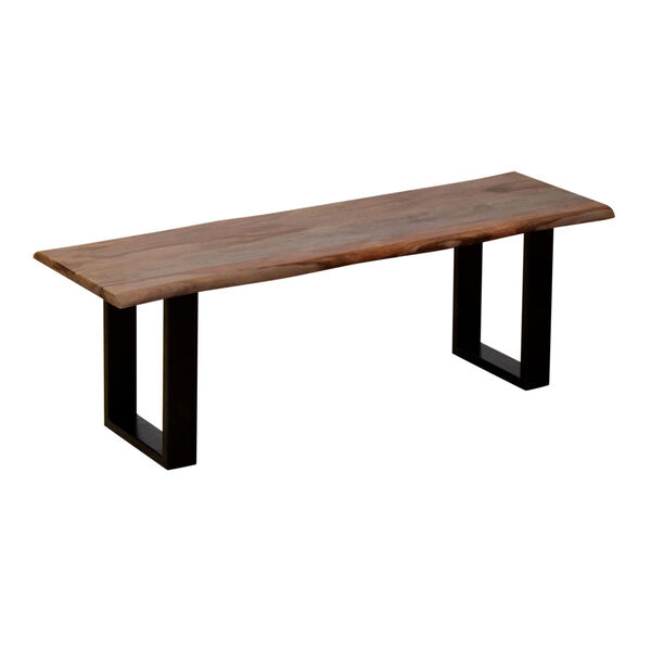 Brownstone III Black and Brown Dining Bench, image 1