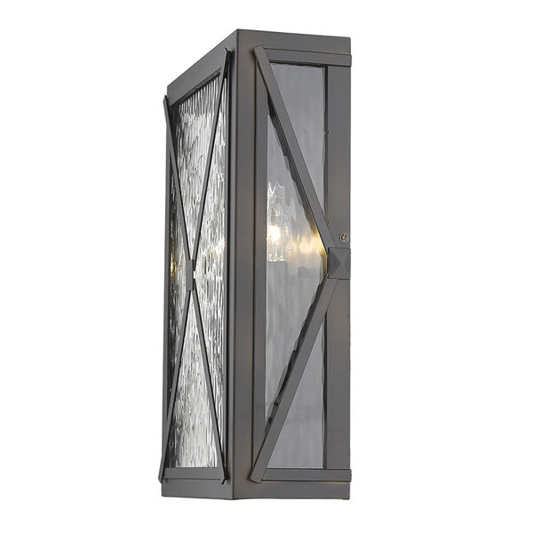 Brooklyn Oil Rubbed Bronze Three-Light Outdoor Wall Mount, image 5