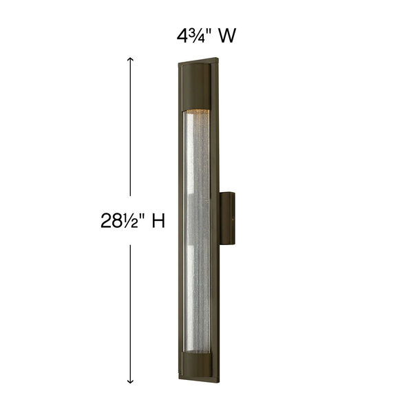 Mist Bronze One-Light Outdoor 28.5-Inch Large Wall Mount, image 4