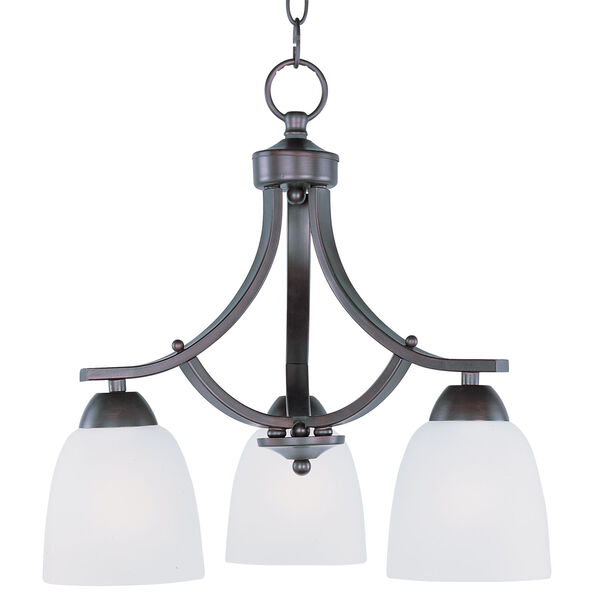Axis Oil Rubbed Bronze Three-Light Down Light Chandelier, image 1