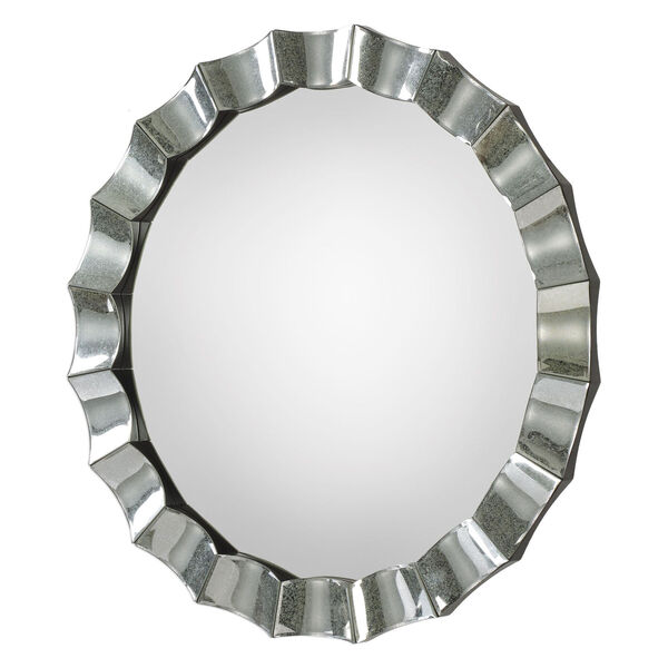 Sabino Scalloped Round Mirror, image 3