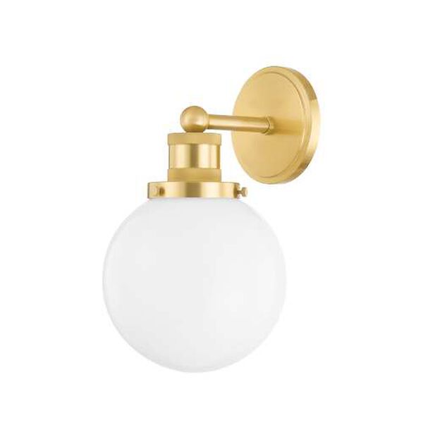 Beverly Aged Brass One-Light Wall Sconce, image 1