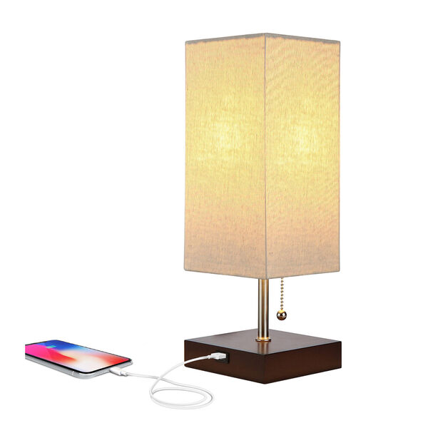 Grace Brown LED Table Lamp, image 1
