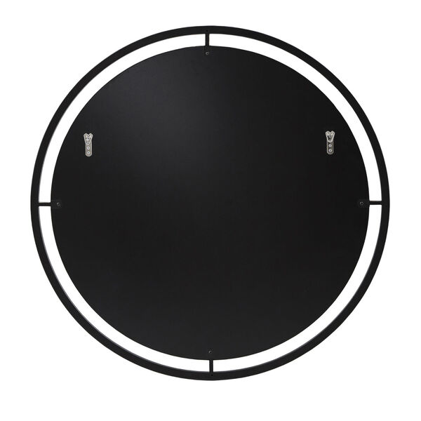 Cole Black Round Wall Mirror, image 4