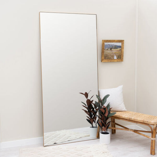 Dainton Gold 78 x 36-Inch Floor Mirror, image 1