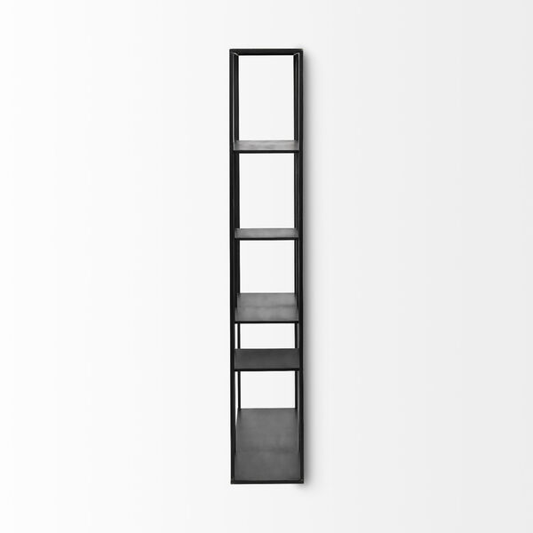 Meridius Black Multi Level Wall Shelf, image 4