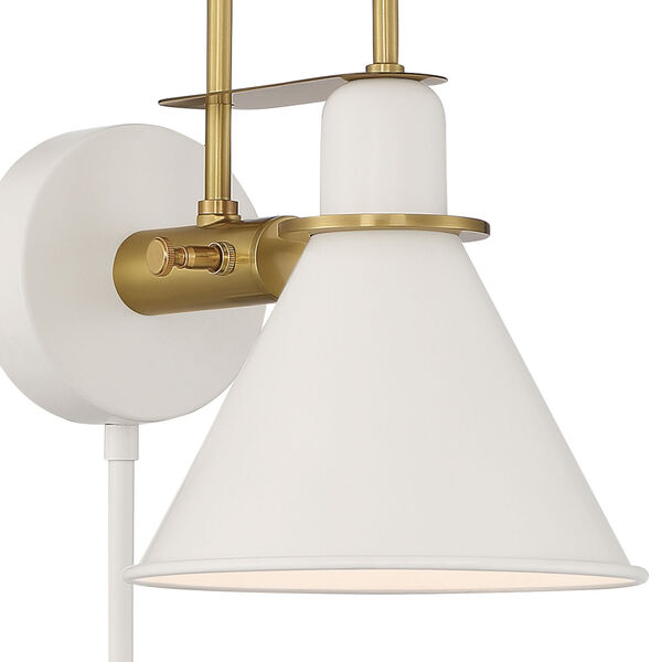 Medford White One-Light Wall Sconce, image 4