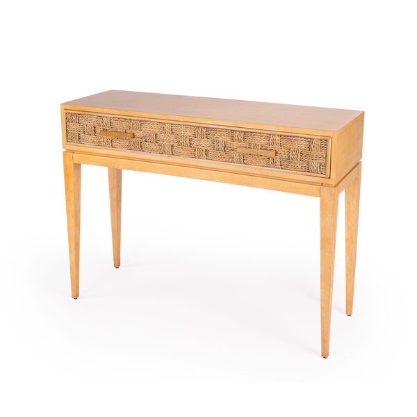 Faddei Natural Wood Console Table, image 1