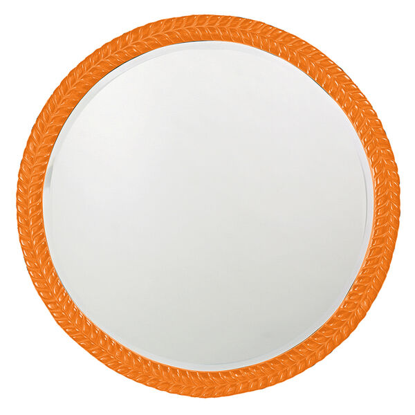 Amelia Glossy Orange Mirror, image 1