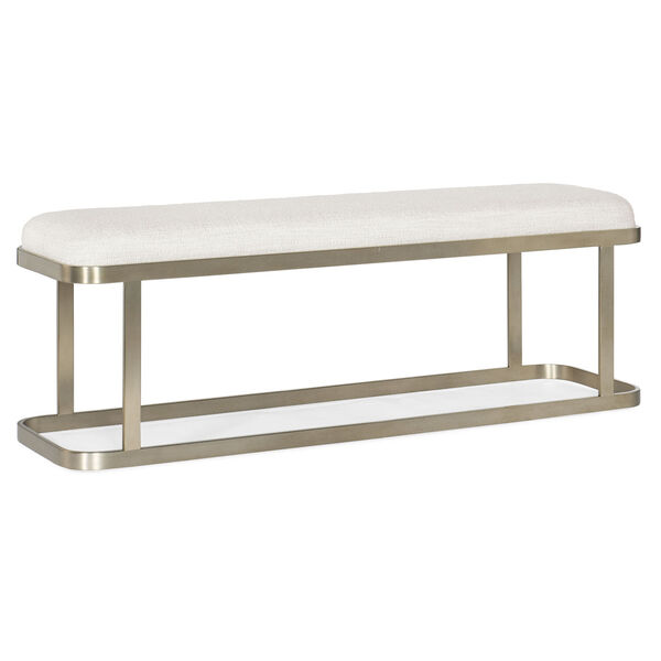 Linville Falls Champagne River Branch Upholstered Bench, image 1