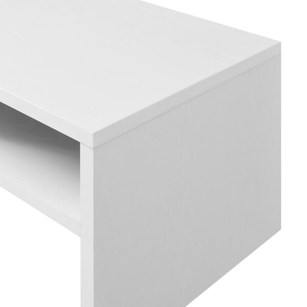 Northfield Admiral White Deluxe Coffee Table with Shelves, image 4
