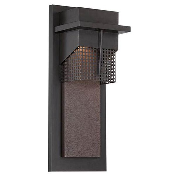 Beacon Burnished Bronze 7-Inch Wide LED Outdoor Wall Lantern, image 1