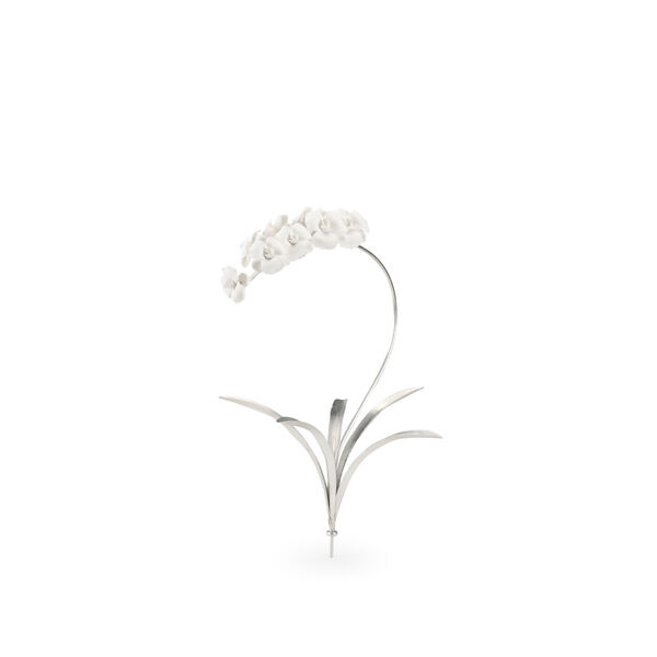 Silver  Orchid Stem Home Decor, image 1
