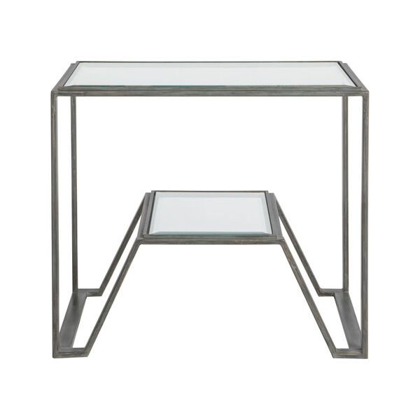 Metal Designs Dark Gray Byron Rectangular End Table, image 2