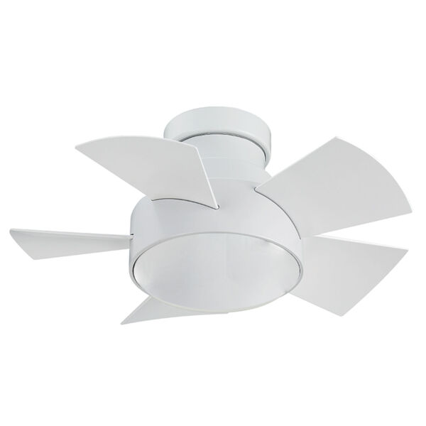 Vox Matte White 26-Inch 3000K LED Flush Mount Ceiling Fans, image 2