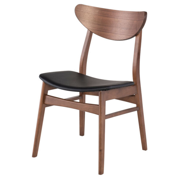 Colby Walnut and Black Dining Chair, image 1
