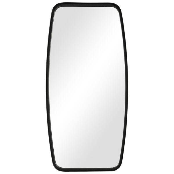 Linden Matte Black Oblong Wall Mirror, image 2