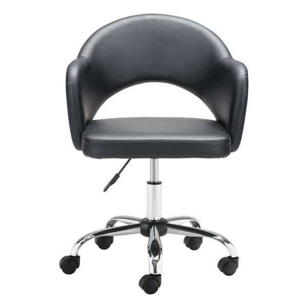 Planner Black and Silver Office Chair, image 4