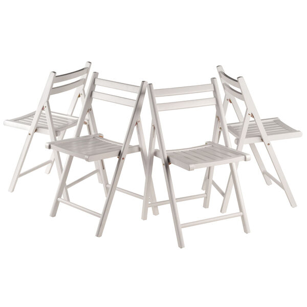 Robin White Folding Chair, Set of 4, image 2