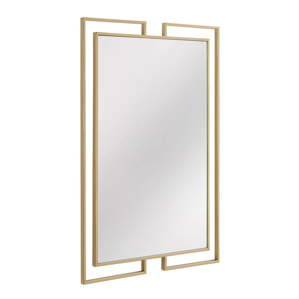 Erika Gold Rectangular Wall Mirror, image 2