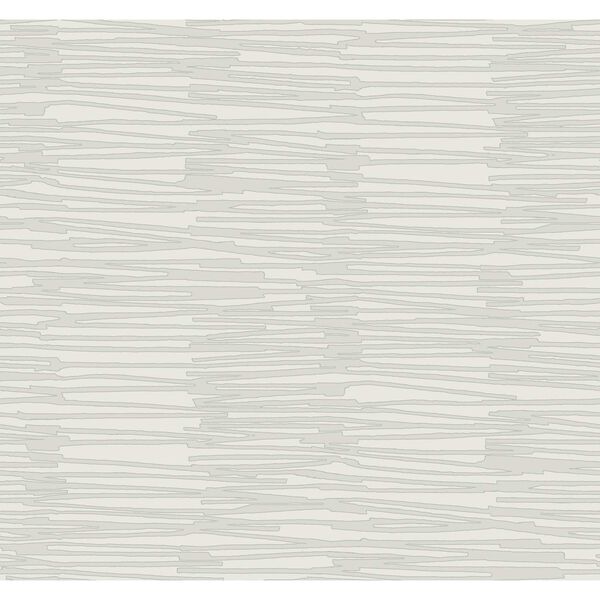 Water Reed Thatch Dove Silver Wallpaper, image 2