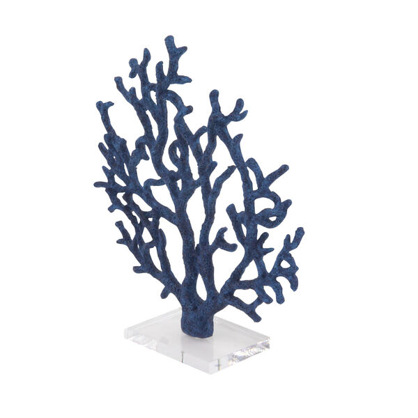 Blue Polystone Nature Sculpture, image 4