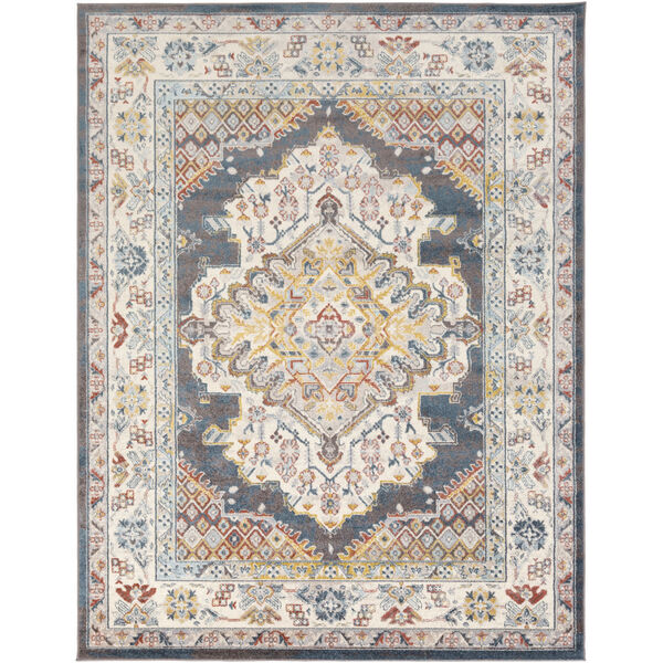 Ankara Bright Blue Rectangle 7 Ft. 10 In. x 10 Ft. 3 In. Rugs, image 1