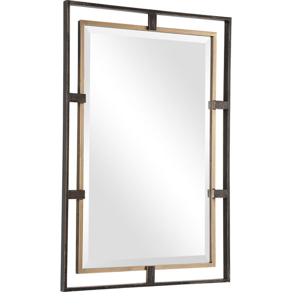 Carrizo Gold and Bronze Rectangle Mirror, image 3