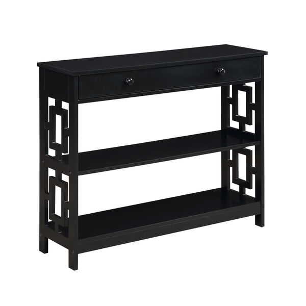 Town Square Black Accent Console Table, image 3