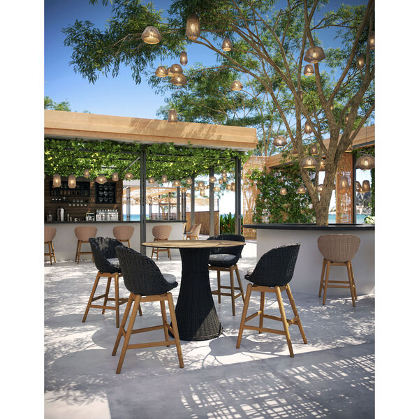 Tulle Natural Shadow Outdoor Bar Chair, image 4